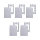 Kit 5 Placa 4X2 Cega S730100274 Gamma Silver Orion Schneider Kit 5 Placa 4X2 Cega S730100274 Gamma Silver Orion Schneider