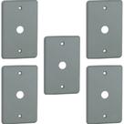Kit 5 Placa 4x2 Furo Central Silentoque Pial 8508 Cinza
