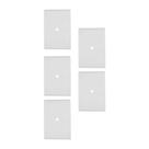 Kit 5 Placa 4X2 Saída Fio Branco Liz Tramontina 57106/002