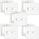 Kit 5 placa 4x4 2 postos horiz br com suporte b3 margirus