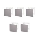 Kit 5 Placa 4X4 Cega S730200224 Axis Grey Orion Schneider Kit 5 Placa 4X4 Cega S730200224 Axis Grey Orion Schneider