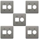 Kit 5 Placa 4x4 Posto Tomada + 2 Interruptor Legrand 8525