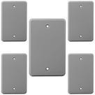 Kit 5 Placa Acabamento 4x2 Cega Cinza Silentoque Pial 8510