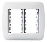 Kit 5 placa + bastidor 4x4 6 modulos branca classica pezzi