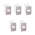 Kit 5 Placa/Espelho 4X2 1 Modulos Axis Grey S730101224 Orion