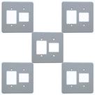 Kit 5 Placa Espelho 4x4 2+3 Postos Silentoque 8523 Pial Cz
