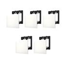 Kit 5 Placa/Espelho 4X4 Cega 618510BC Pial Plus+ Legrand c Suporte
