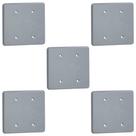 Kit 5 Placa / Espelho 4X4 Cega Silentoque Pial Cor Cinza