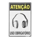 KIT 5 Placa Sinalizacao 20x30 Epi Abafador Ruido