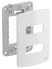 Kit 5 Placas 4x2 de 2 Posições + Suporte - Composé - WEG