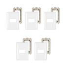 Kit 5 Placas 4X2 Para 1 Módulo Thesi Bticino M5P1 C Suporte