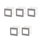 Kit 5 Placas 4X4 6 Mód S730203224 Axis Grey Orion Schneider