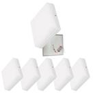 Kit 5 Plafon Led Borda Infinita 50W Sobrepor Quadrado 30cm x 30cm Bivolt 110v-220v Neutro 4000k