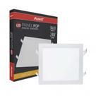 Kit 5 Plafon Led Quadrado Embutir 30X30 24W 3000K Avant