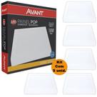 Kit 5 Plafon Painel Led Avant Alu 18W Amarelo 3000K 1260 Lúmens Quadrado de Sobrepor 22x22cm Bivolt Kit 5 Plafon Painel Led Avant Alu 18W Amarelo 3000K 1260 Lúmens Quadrado de Sobrepor 22x22cm Bivolt