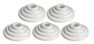 Kit 5 Plafon Piramide Redondo Rosqueado E27 - Roper Plast