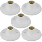Kit 5 Plafon Soquete Encaixe Bocal E27 100w Branco Blumenau Kit 5 Plafon Soquete Encaixe Bocal E27 100w Branco Blumenau
