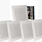 Kit 5 Plafons Led Embutir Quadrados 12W 6500K Branco Frio 840L Bivolt Termo EcoPanel ALI-1PF001 ALI