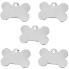 Kit 5 Plaquinhas Pet Média Identificação P/ Coleira Tag Estimação