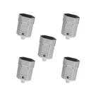 Kit 5 Plug 2P 10A 250V Femea Cinza Margirius