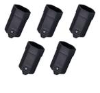 Kit 5 Plug 2p+t 10a 250v Pb Fêmea Preto Margirius