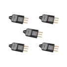 Kit 5 Plug 2P+T 20A 250V PB Preto Com Prensa Cabo Margirius