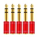 Kit 5 plug adaptador santo angelo p2 p10 estereo vermelho Kit 5 plug adaptador santo angelo p2 p10 estereo vermelho