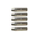 Kit 5 Plug P10 Fêmea Estéreo Jack J10 6,3mm