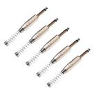 Kit 5 Plug P10 Macho Mono com Mola Profissional Roxtone Kit 5 Plug P10 Macho Mono com Mola Profissional Roxtone