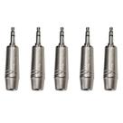 Kit 5 Plug P2 Macho Estéreo Metal Prof Para Celular Mesmo com Capa