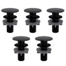 Kit 5 Plug Tapa Furo Preto Acabamento Redondo Torneira Balcão Parede Bidê Blukit 50mm