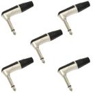 Kit 5 Plugs P10 90 Mono Rp2rc Rean By Neutrik Kit 5 Plugs P10 90 Mono Rp2rc Rean By Neutrik