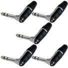 Kit 5 Plugs P10 90 Stereo Rp3rc Rean By Neutrik