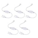 Kit 5 Plugs Para Fita Led Cob Slim Bivolt Gaya