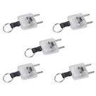 Kit 5 Plugue Identificador de Tensão Chaveiro MarGirius Bivolt:127/220