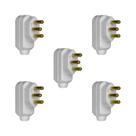 Kit 5 Plugues Macho Pial Legrand 2P+T 20A 250V Branco 615933