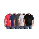 Kit 5 PLUS SIZE Camisa Blusa Camiseta Masculina Não Amassa Premium