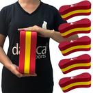 Kit 5 Polibóias Flutuadores De Perna Natação e Hidroginástica Em EVA DF1090-VM Vermelho Dafoca Sports
