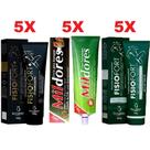 Kit 5 Pomada Fisio Fort Premium + 5 Mil Dores + 5 Fisio Fort