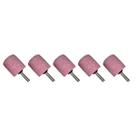 Kit 5 Ponta Montada Rosa Para Retifica C238 38x38mm Haste 1/4