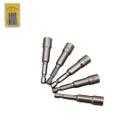 Kit 5 Ponteira Bits Soquete Magnético Canhão 5 16 65mm Sextavado CRV