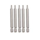 Kit 5 Ponteiras Bit Torx T7 Magnética Encaixe 1/4 X 50 mm Vonder