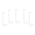 Kit 5 Porta Bolsas Expositor Regulável Para Vitrine Balcão Branco Kit 5 Porta Bolsas Expositor Regulável Para Vitrine Balcão Branco