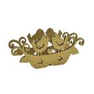 Kit 5 Porta Guardanapos Pássaros Festa Decoração Enfeite 16x7 Mdf Madeira
