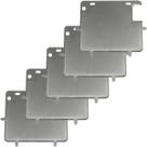 Kit 5 porta placa suporte protetor moldura moto modelo padrão modelo Mercosul 200x170 20x17 em aço