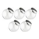 Kit 5 Potes Baleiro 1l Porta Mantimentos Doce Tampa De Rosca