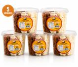 Kit 5 Potes Cocada Mista Bom Sabor 350g Branca e Morena Kit 5 Potes Cocada Mista Bom Sabor 350g Branca e Morena