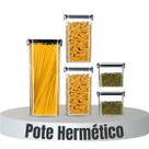 Kit 5 Potes de Organizar Alimentos Dispensa com Vedação Hermética e Travas Kit 5 Potes de Organizar Alimentos Dispensa com Vedação Hermética e Travas