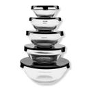 Kit 5 Potes De Vidro Com Tampa Plástica Armazenar Alimentos Tampa Color Cozinha Organização Moderno Kit 5 Potes De Vidro Com Tampa Plástica Armazenar Alimentos Tampa Color Cozinha Organização Moderno