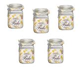 Kit 5 Potes de Vidro Hermético Original FIDO Terrina 1000 ml Ø 10,6 mm Multiuso Kit 5 Potes de Vidro Hermético Original FIDO Terrina 1000 ml Ø 10,6 mm Multiuso